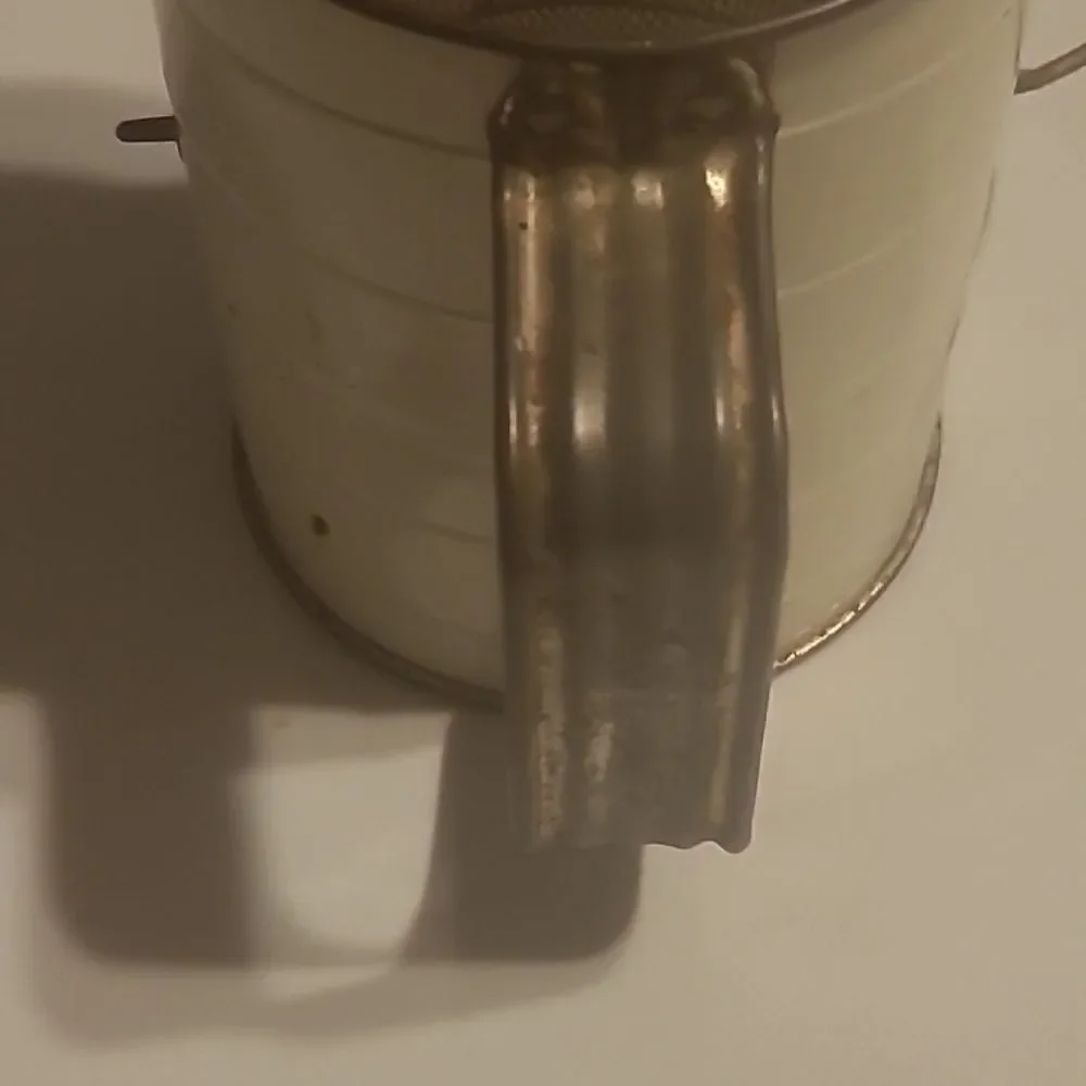 Vintage Flour Sifter with Apple Design